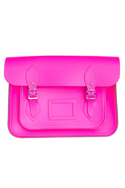 Neon Pink Cambridge Satchel