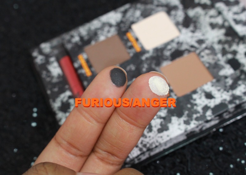 Urban Decay Pulp Fiction Palette Swatches FURIOUS-ANGER